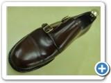 Double Monk with toe cap made from 1905 shell cordovan 3